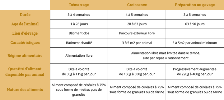 duree elevage gavage canards oies